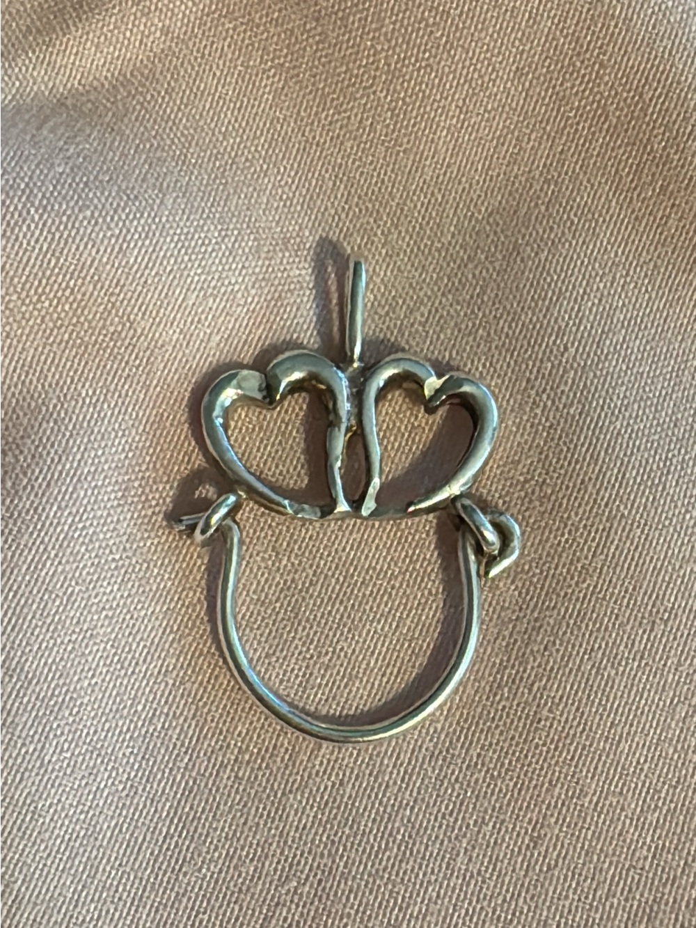 Sterling Silver Vintage Charm Holder - Picture 4 of 5